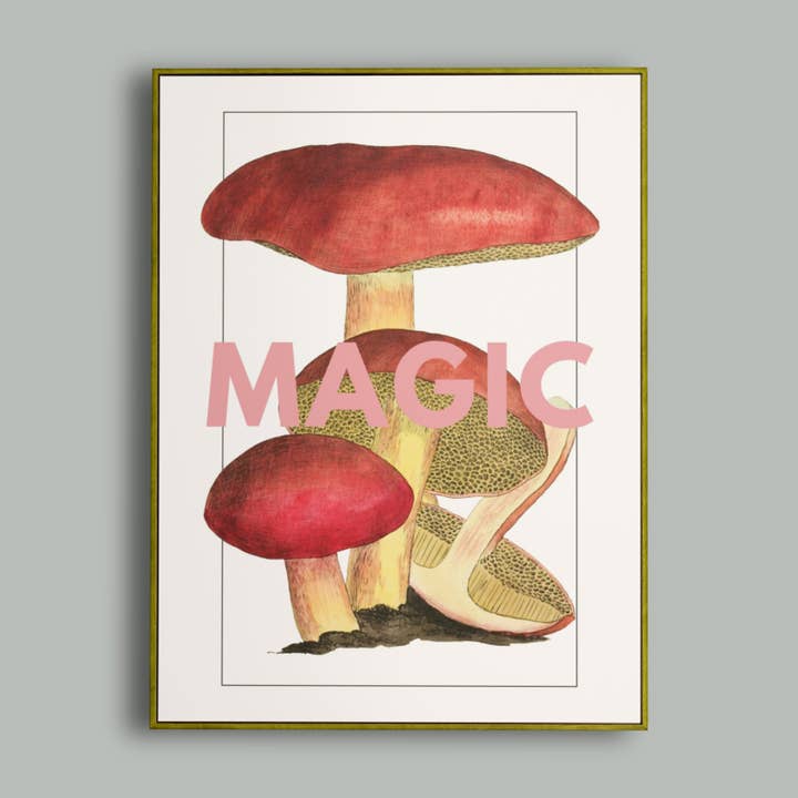 Impression d'illustration de champignons magiques pour la vente par Lyonette