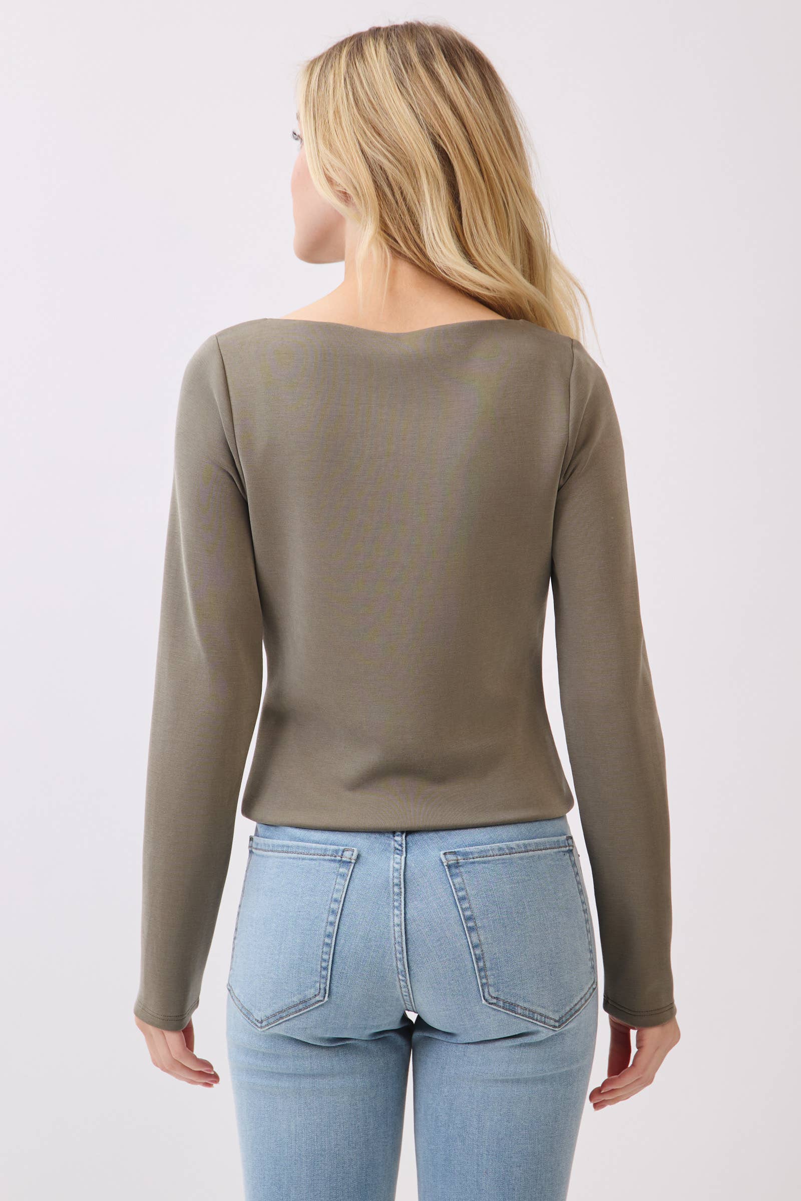 Final Touch - Wholesale Knit Top - Women's - Double Layer Boat Neck Long Sleeve Top - VT3153421