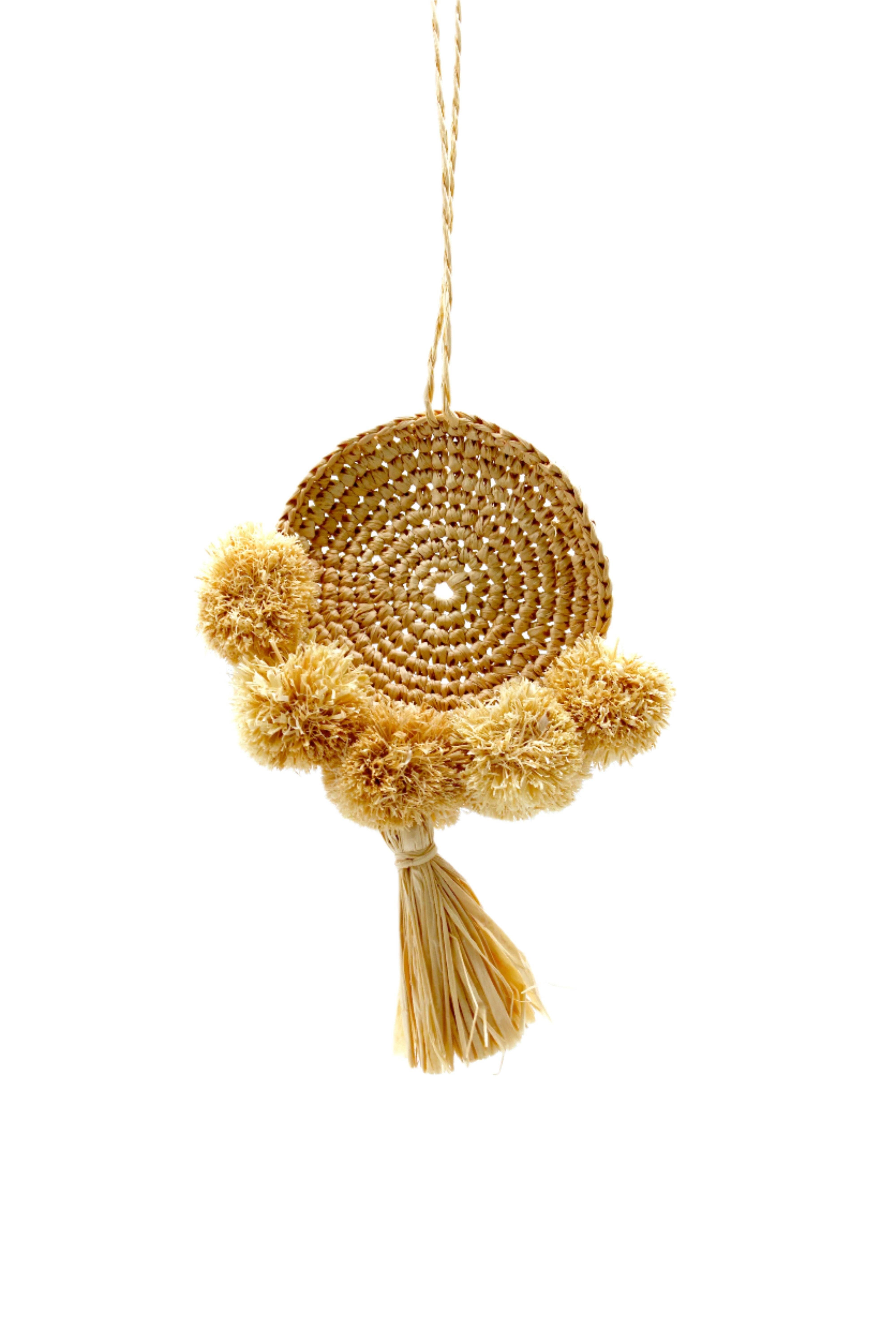 Shebobo - Wholesale Dream Catcher - Dreamcatcher Raffia Pompom & Tassel Charm Embellishment0