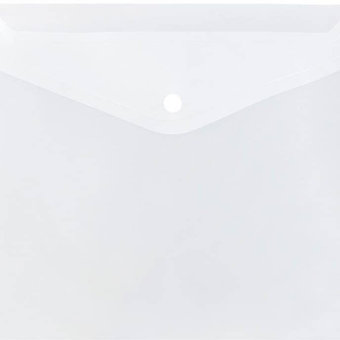 JAM PAPER - Wholesale Envelopes - Plastic Envelopes with Snap Closure, Letter Booklet, 12-Pack