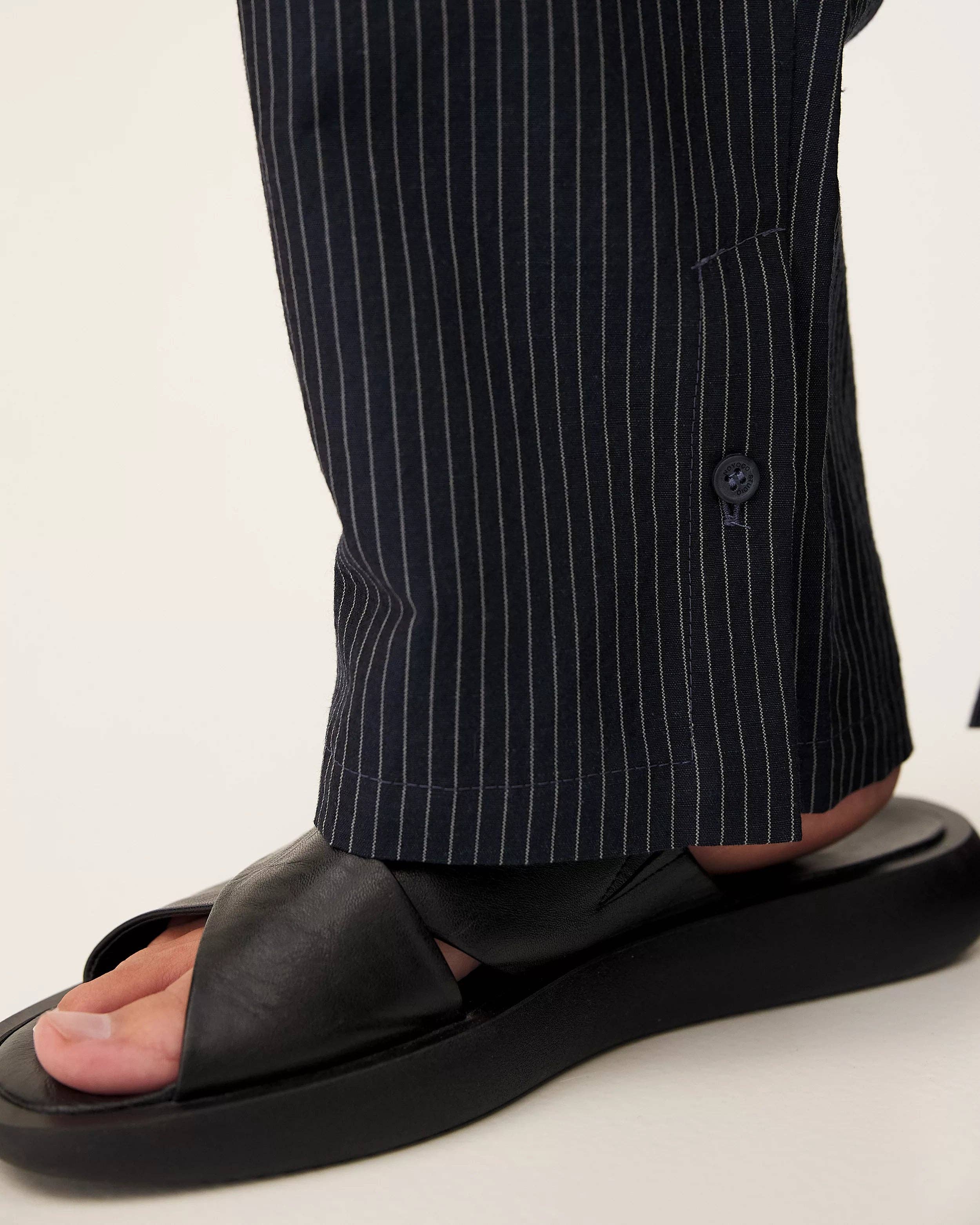 NOYOCO - Wholesale Pants - Women's - Helio midnight stripes pants9