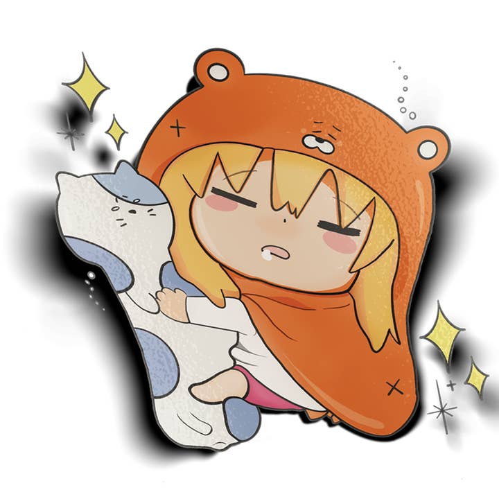 SCHLAFENDER UMARU VINYLSTICKER für den Großhandel von Usagi x Usagi, LLC
