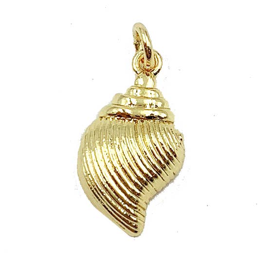 Gold Filled Hermit Crab Shell Charm Pendant, CP944 for wholesale by Beads Creation