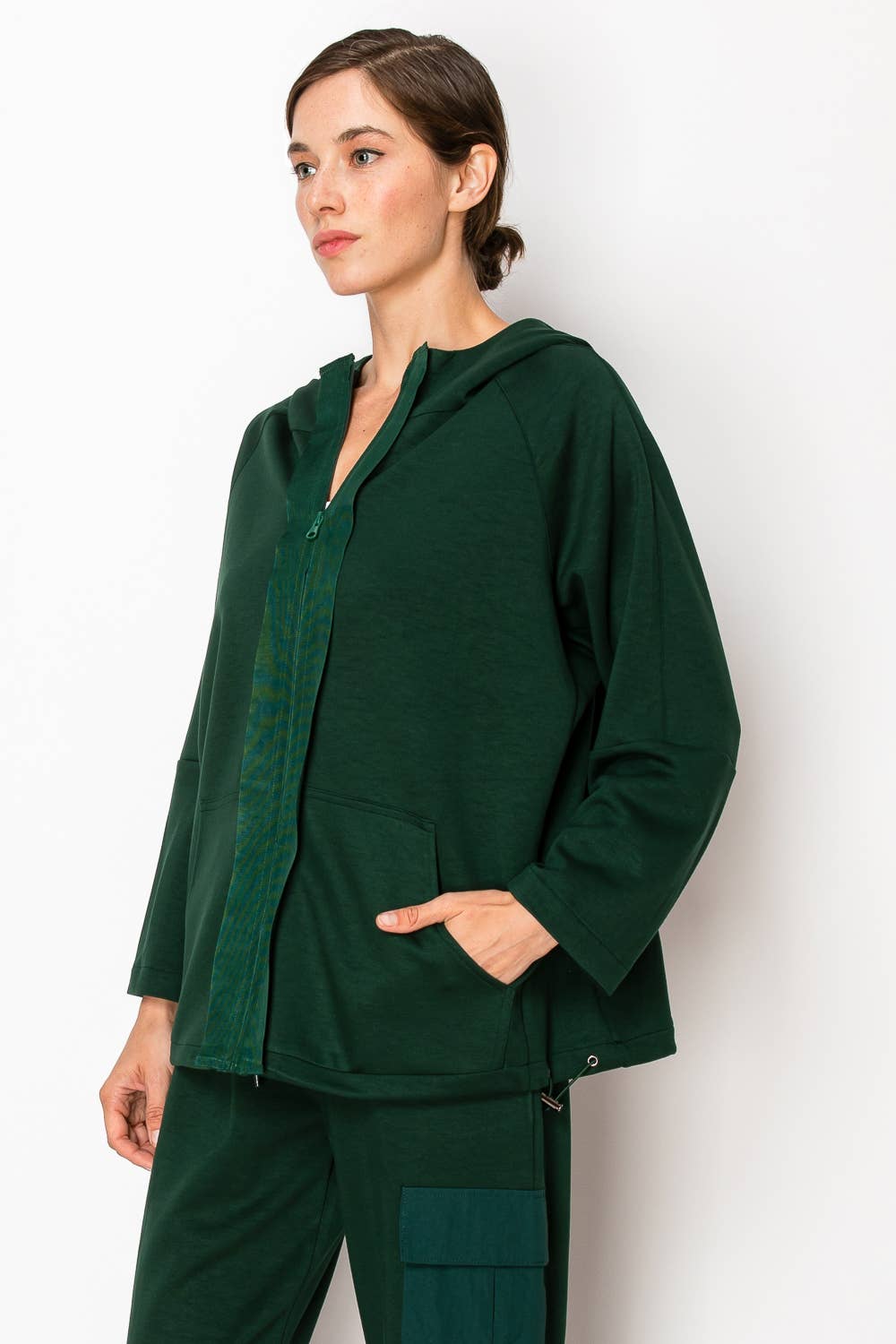 Joh Apparel - Wholesale Jacket - Women's - Kari Pointe Knit Hoodie Jacket23