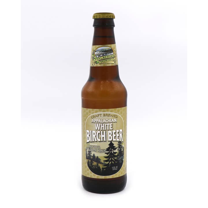 Grandpa Joe's Candy Shop - Wholesale Soda/Carbonated Drink - Appalachian White Birch Beer Soda, 12oz Glass Bottle 12ct