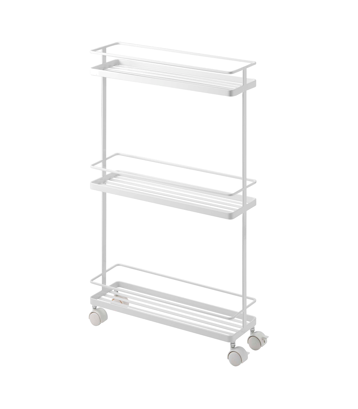 Yamazaki Home - Wholesale Free Standing Shelf - Tower Rolling Cart - Steel0