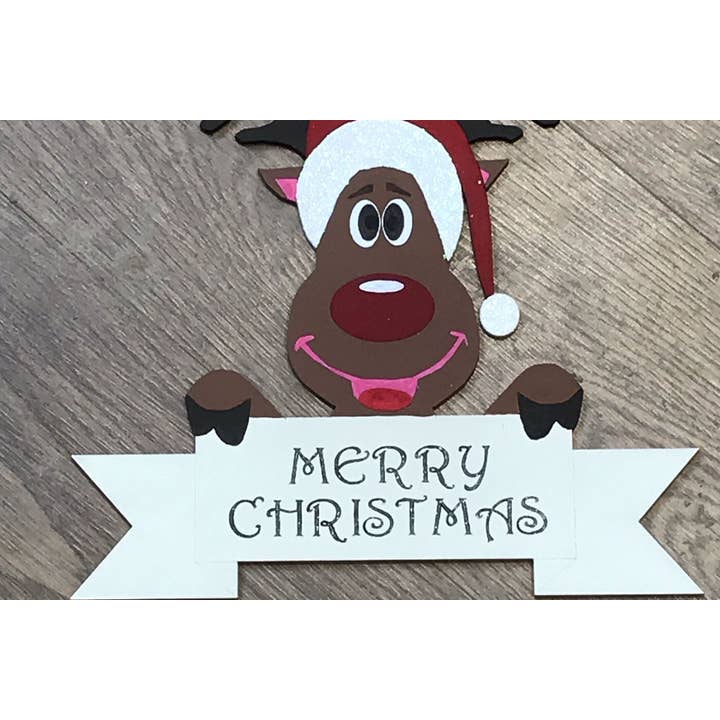 Letrero grande de reno navideño para venta al por mayor de Sophella Crafts