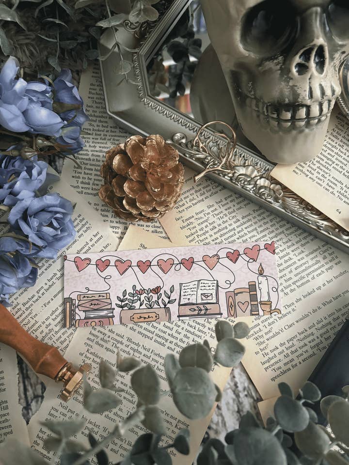 Marcador de Romance Valentines | Bookstack Bookmark por atacado de BareBookish