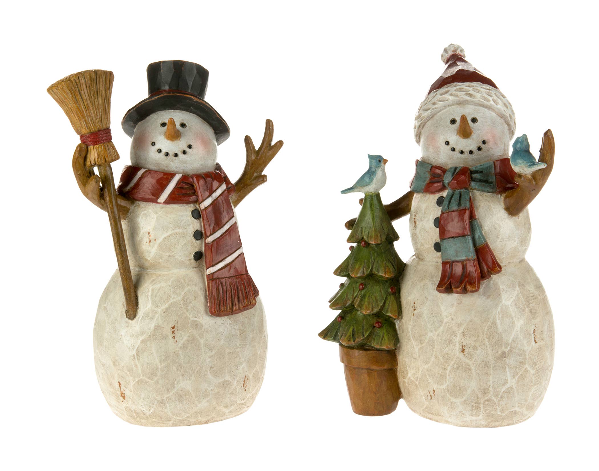 Christmas Tradition - Wholesale Christmas Decoration - 2 Asstd 10" Snowman w/Tree & Broom0