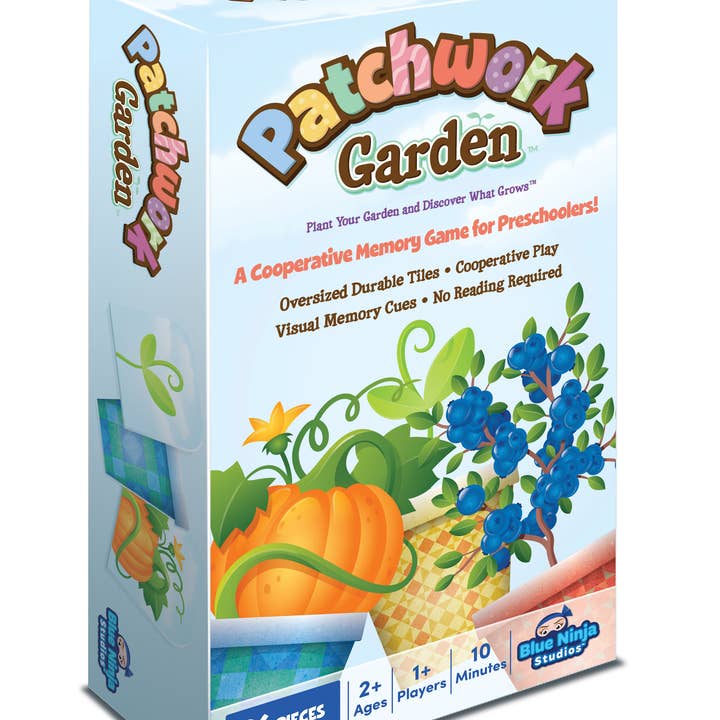 Blue Ninja Studios - Wholesale Brain Game - Kids - Patchwork Garden Preschool Memory Matching Game