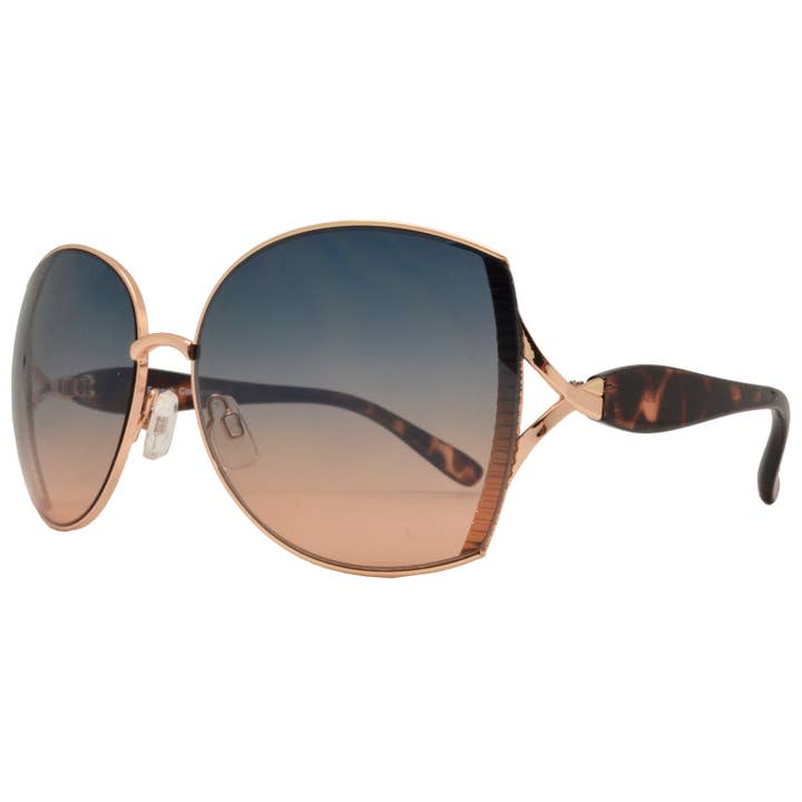 Dynasol Eyewear – Engroshandel Solbriller - Dame – Klassisk sommerfugl Kvindemode Metal solbriller