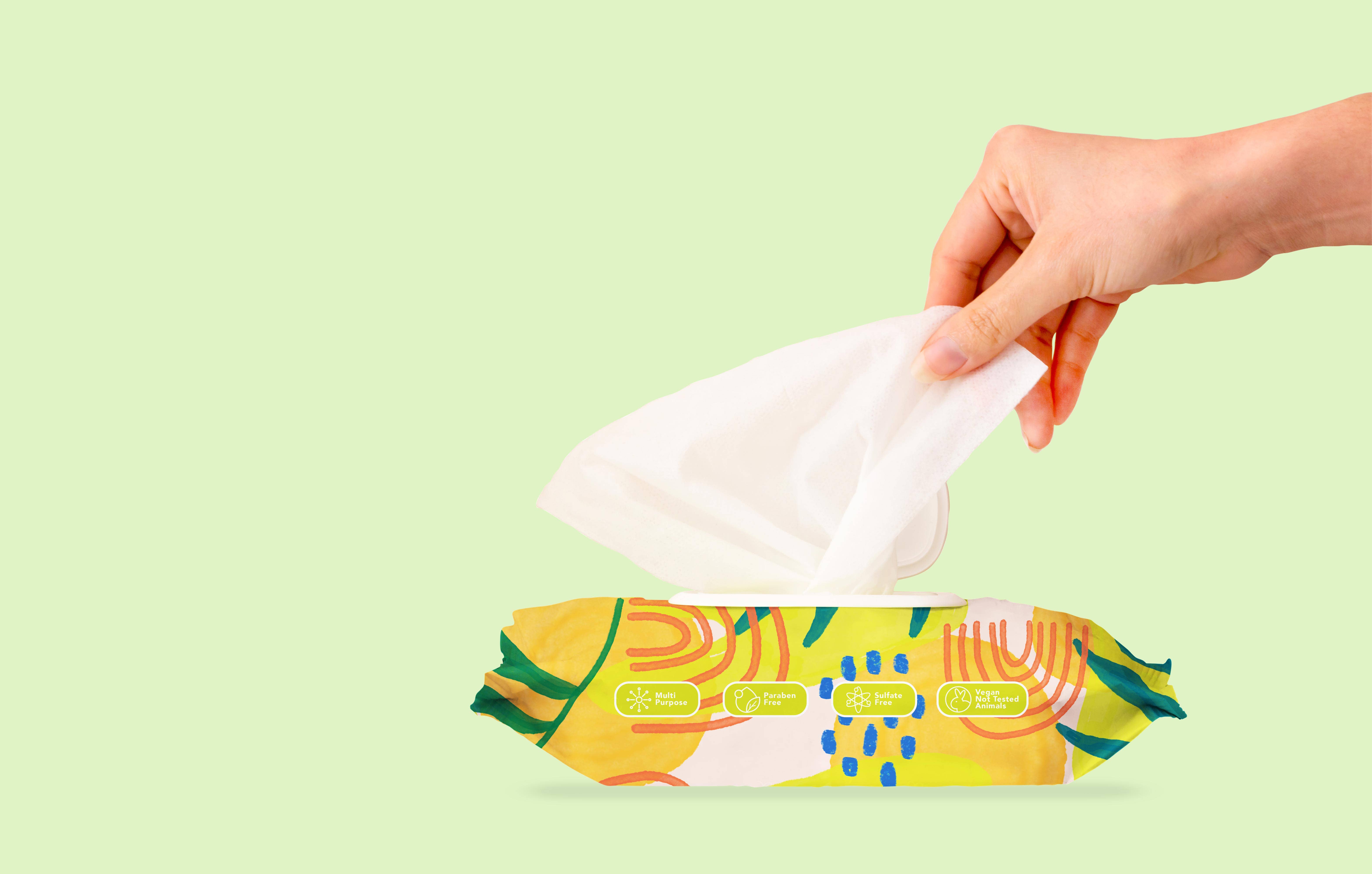 Almost Famous - Vendita all'ingrosso Salviette per viso e corpo - Salviette igienizzanti Hygenius confezione da 501