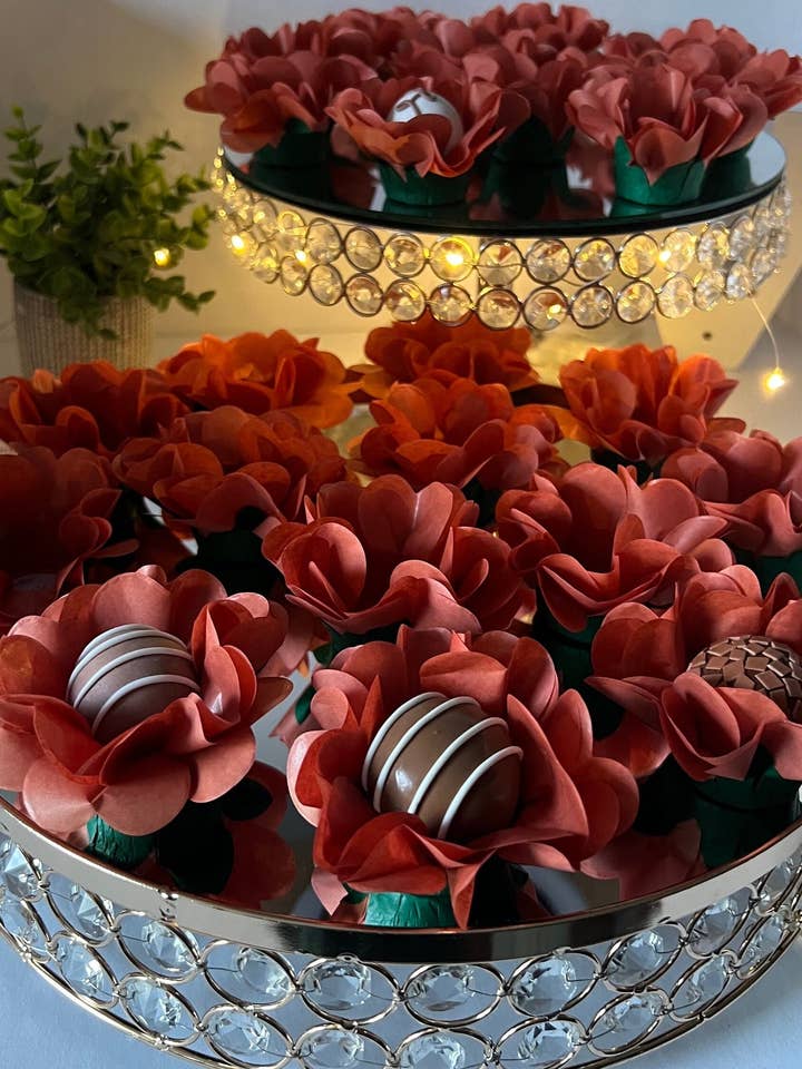 Terracota Wrappers For Chocolates, Truffles, Bonbons for wholesale by Vicky Piffer Truffles Paper