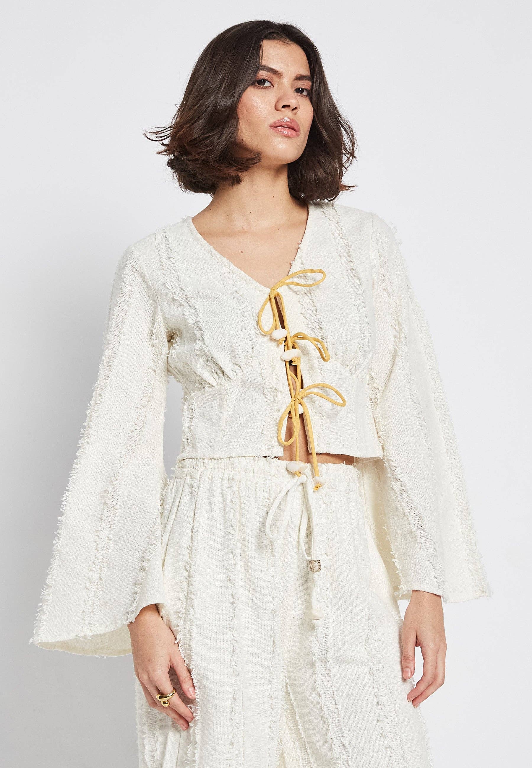 Be Sunset - Venta al por mayor Blusa - Mujer - Blusa blanca Point Eden6