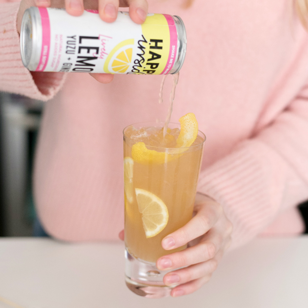 Happy Inside – wholesale Fruit juice – Lemon, Yuzu & Ginger Gut Health Drink - No Fizz, Immunity1