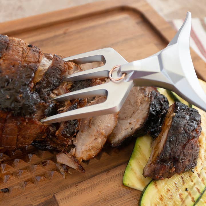 Fox Run Brands - Wholesale Kitchen Fork - Outset El Matador Meat Fork, Stainless Steel, 7" x 4.75"3