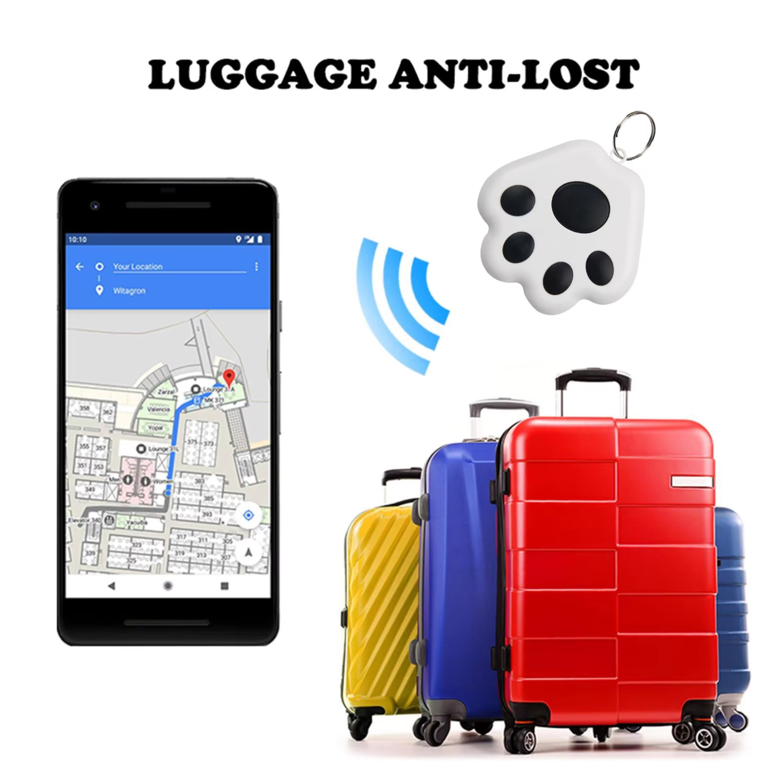 Lumbee Trade – wholesale Kitchen tool/gadget – Mini GPS Wireless Locator For Keys & Dogs- Assorted4