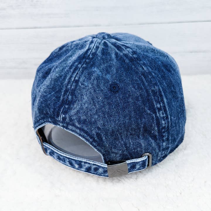 Trendy Tee Co. - Wholesale Baseball Cap - Women's - Acid Wash Pacific Hybrid Denim Cap