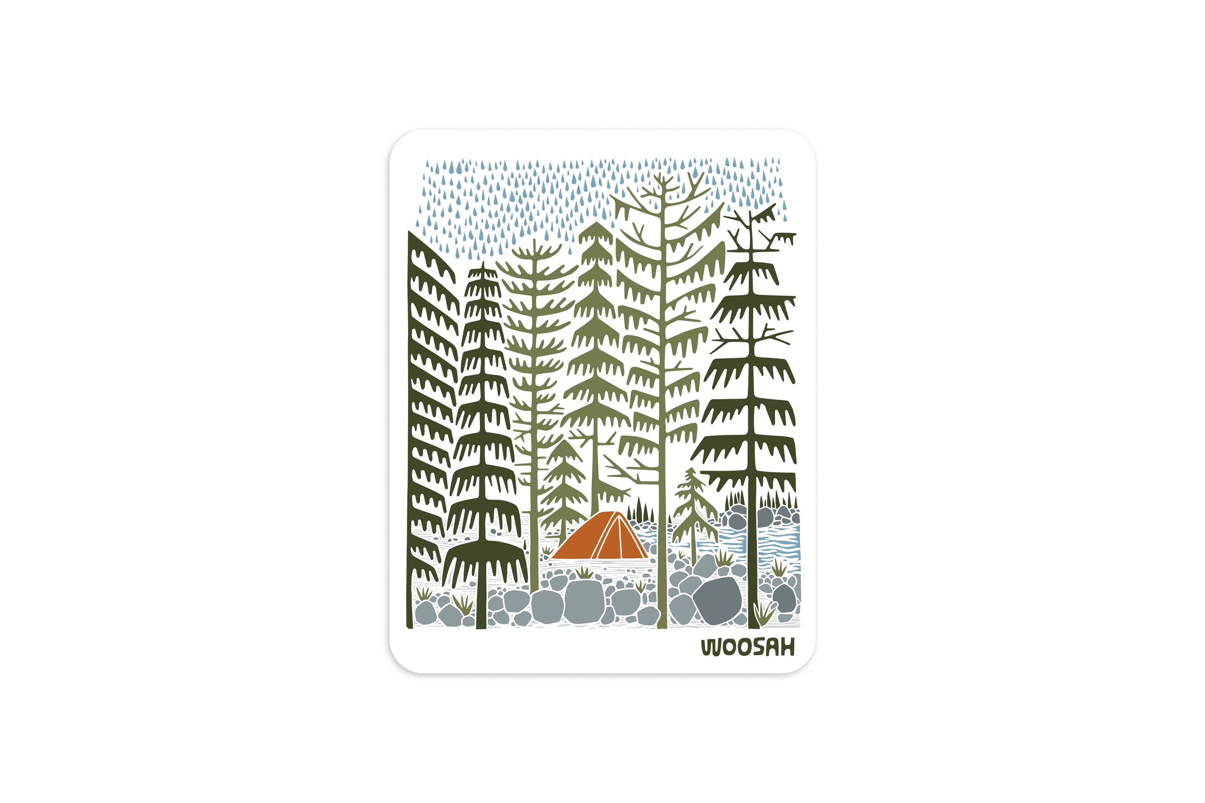 Woosah Outfitters – Großhandel Aufkleber – Cascade Canyon-Aufkleber