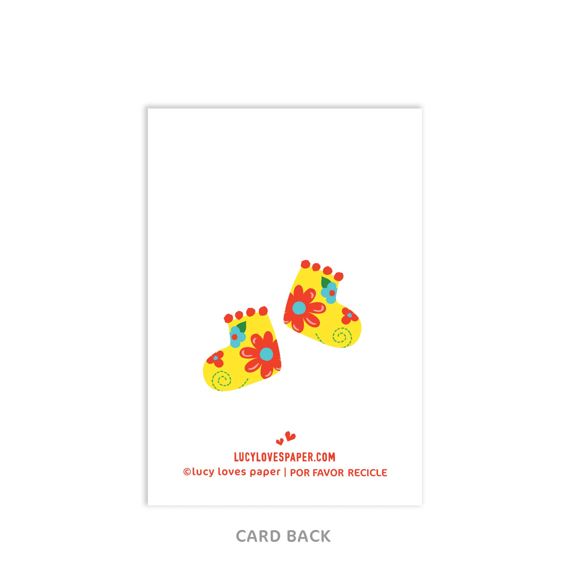 Lucy Loves Paper - Wholesale Baby Card - Hola Baby | Enclosure Size, New Baby Card In Spanish1