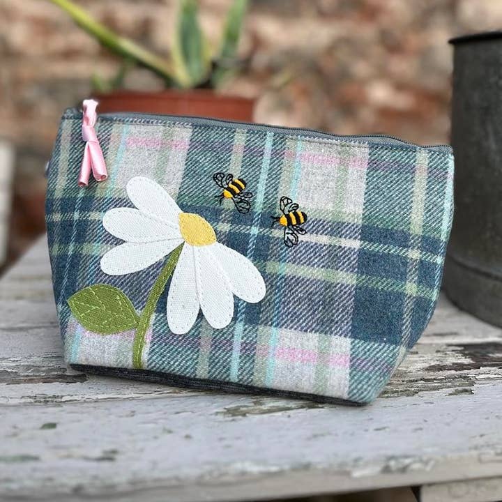 Applique Makeup Bag for wholesale by Earth Squared