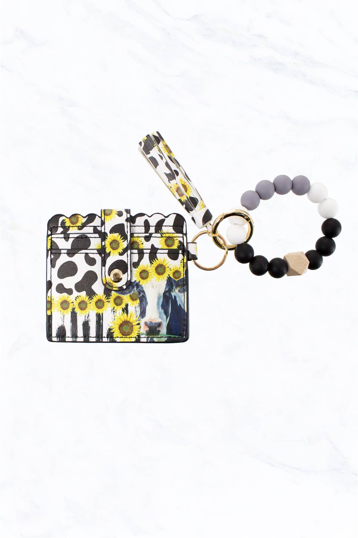 Suzie Q USA - Vente Bracelets porte-clés - Bracelet en perles de silicone avec porte-cartes et porte-clés3