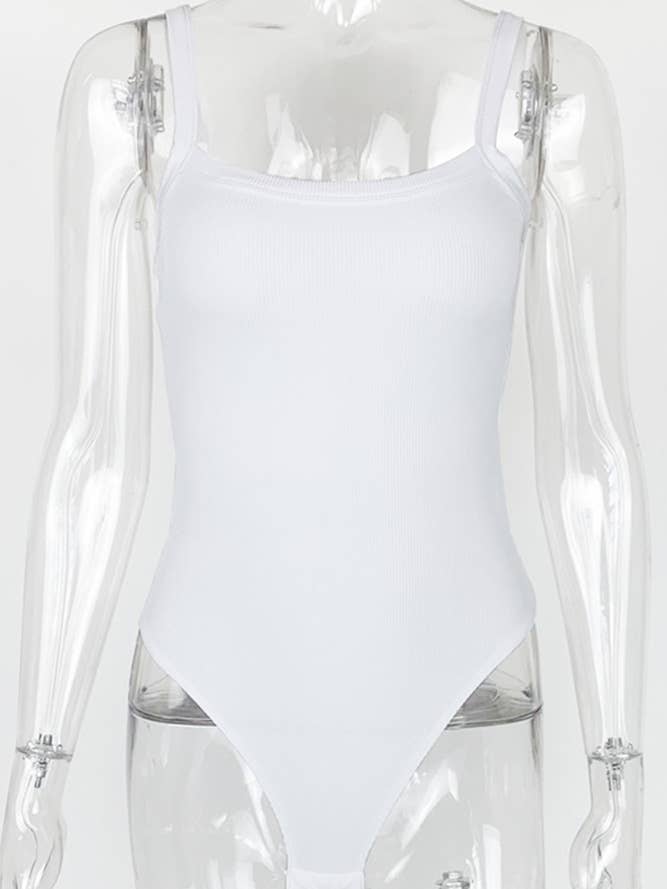 UNISHE - Vendita all'ingrosso Body - Donna - Body a Costine con Spalline Sottili ZZKF8711