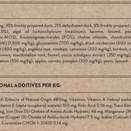 Celtic Connection Holistic Pet Food - Wholesale Pet Food - Dog - DUCK with GOOSE & SWEET POTATO3