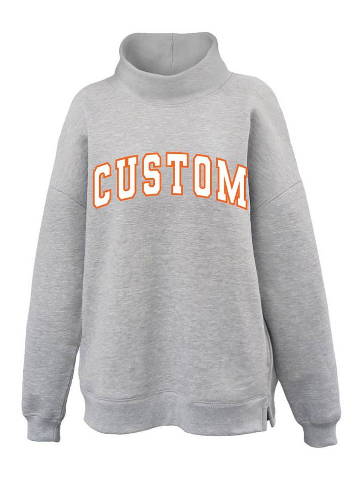 Personalized Mock Neck Pullover | Trendy Custom Sweatshirts for wholesale by McKenzie’s Infinity LLC