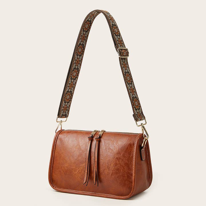 Wholesalesir - Wholesale Crossbody Bag - Women's - Bohemian Wide Shoulder Strap Crossbody Bag