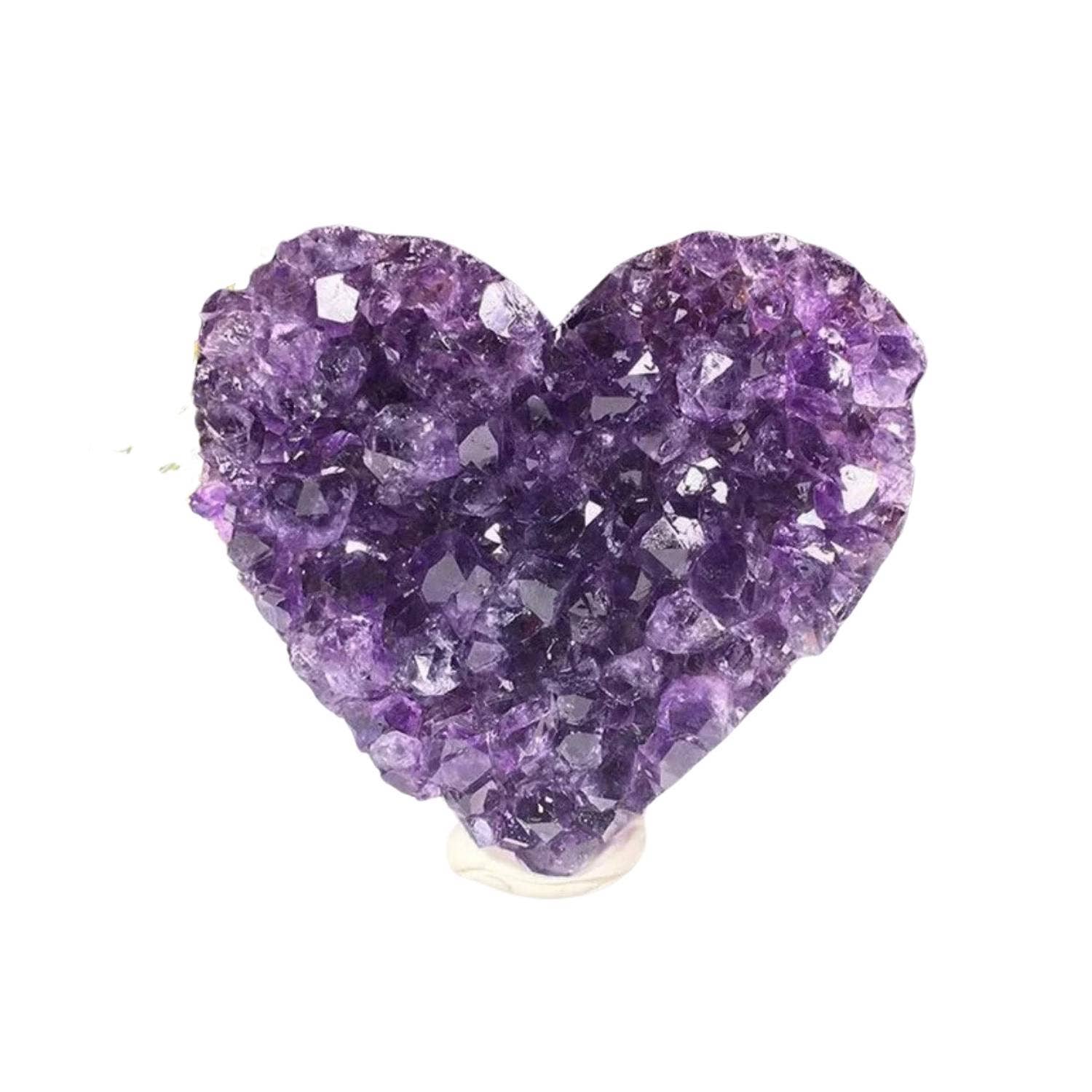 Realigned Energy - Wholesale Spiritual Stone/Crystal - Amethyst Heart Crystal (1.5–2”)