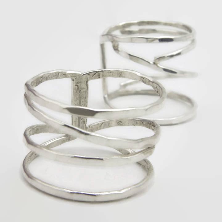 Negative plads Sterling Silver Ring for engroshandel hos The Silversmith Jewelry