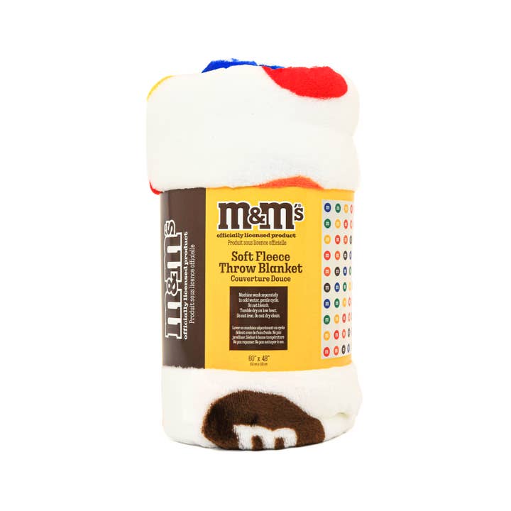 Kangaru Toys & Stationery - Wholesale Throw Blanket - M&M’S Throw Fleece Blanket 60"x48"