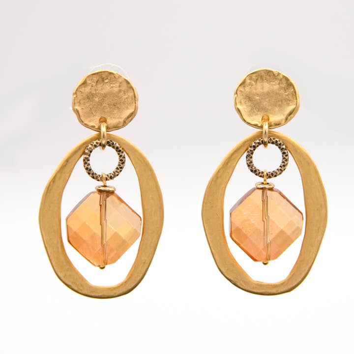 ROYAL CANDIES - oval and diamond earrings for wholesale by Laura Mariotti - luxury collection