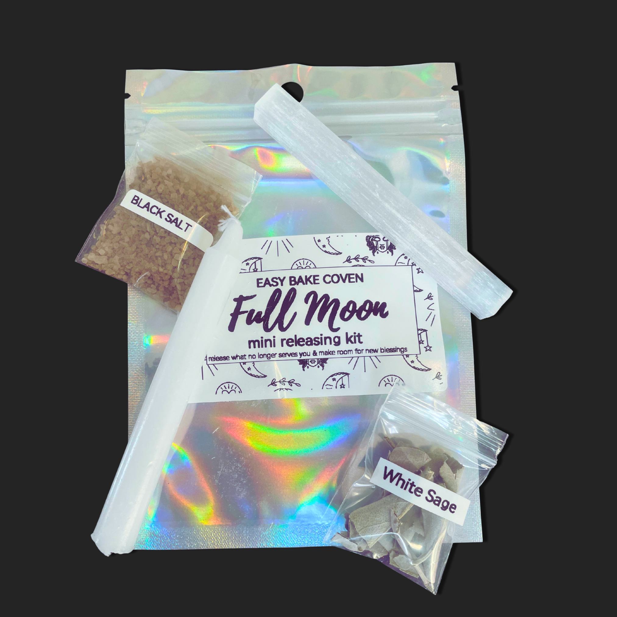 Easy Bake Coven - Wholesale Meditation Supplies - Full Moon Mini Releasing Spell Kit4