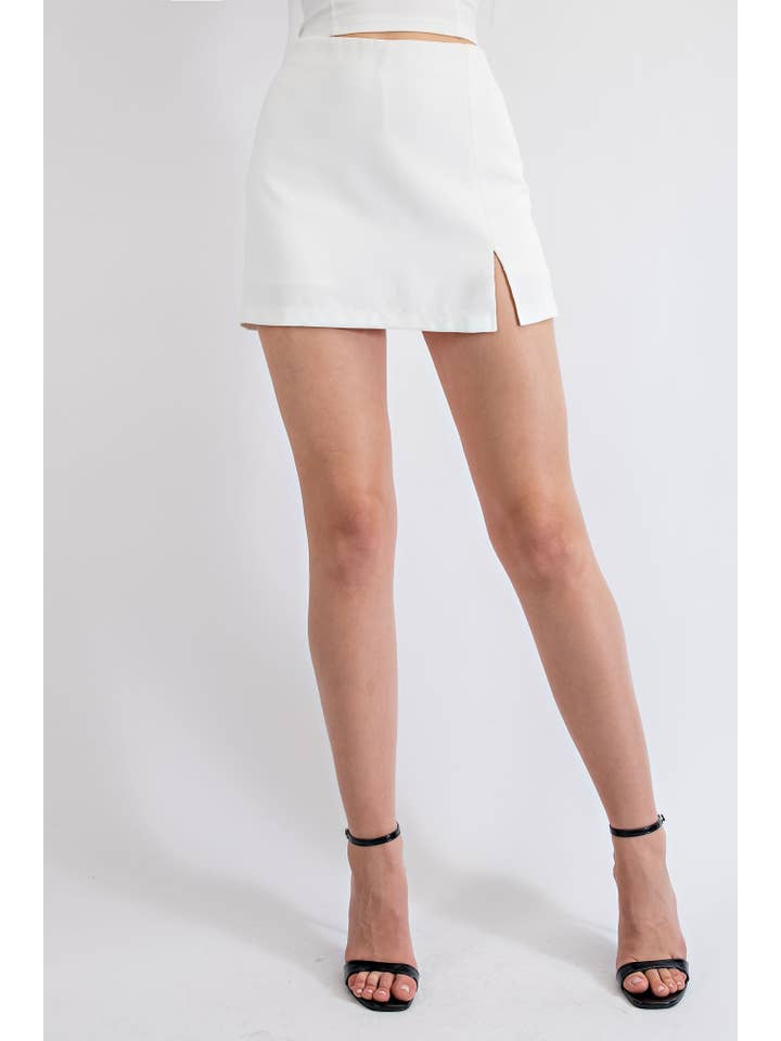 Edit by Nine – wholesale Skirt – Women’s – CS1891 MICRO MINI SKIRT SLIT BUILT SHORTS LINING
