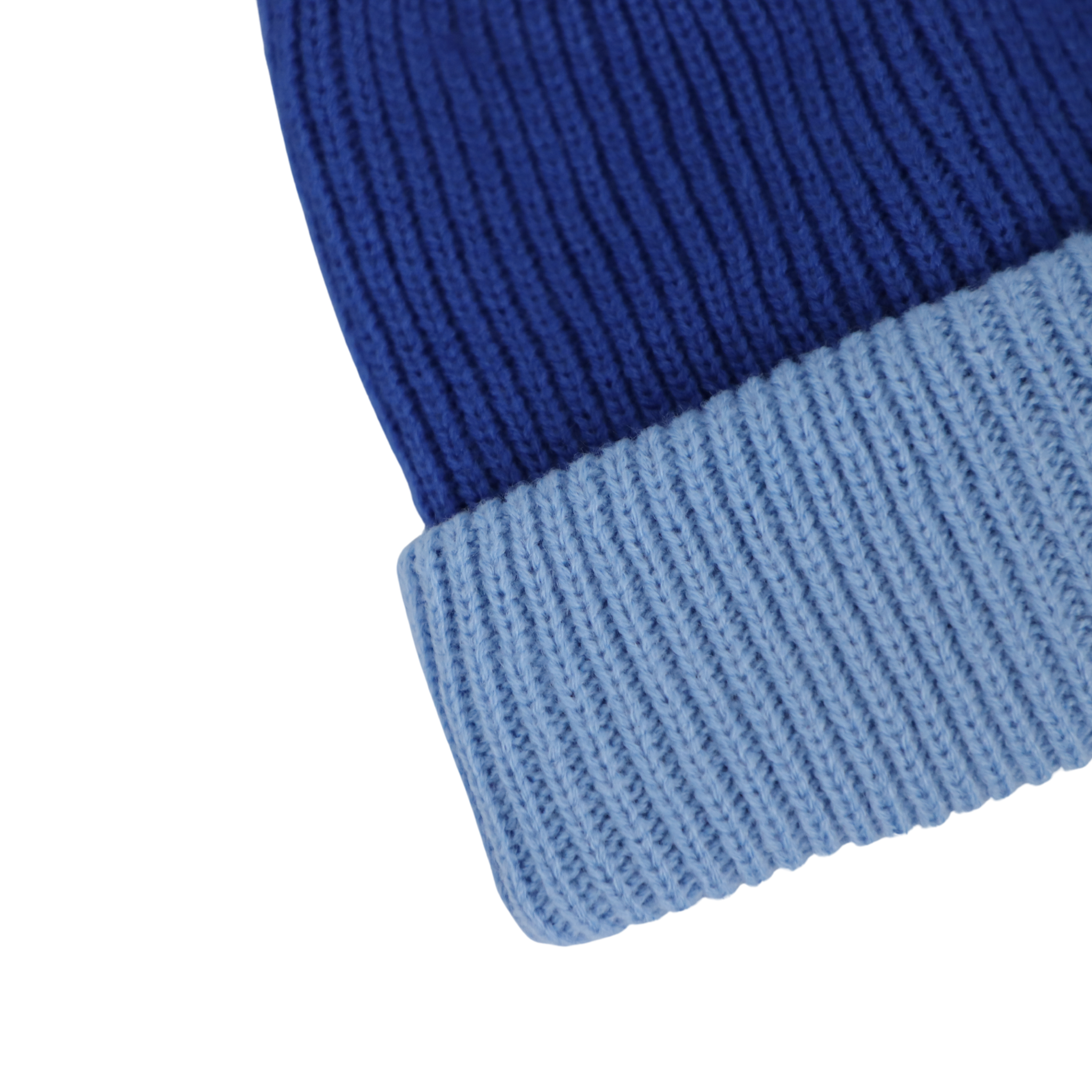 RAD RIVER CO. - Wholesale Beanie - Unisex - Thick Knit Beanie Dark Blue/Light Blue1