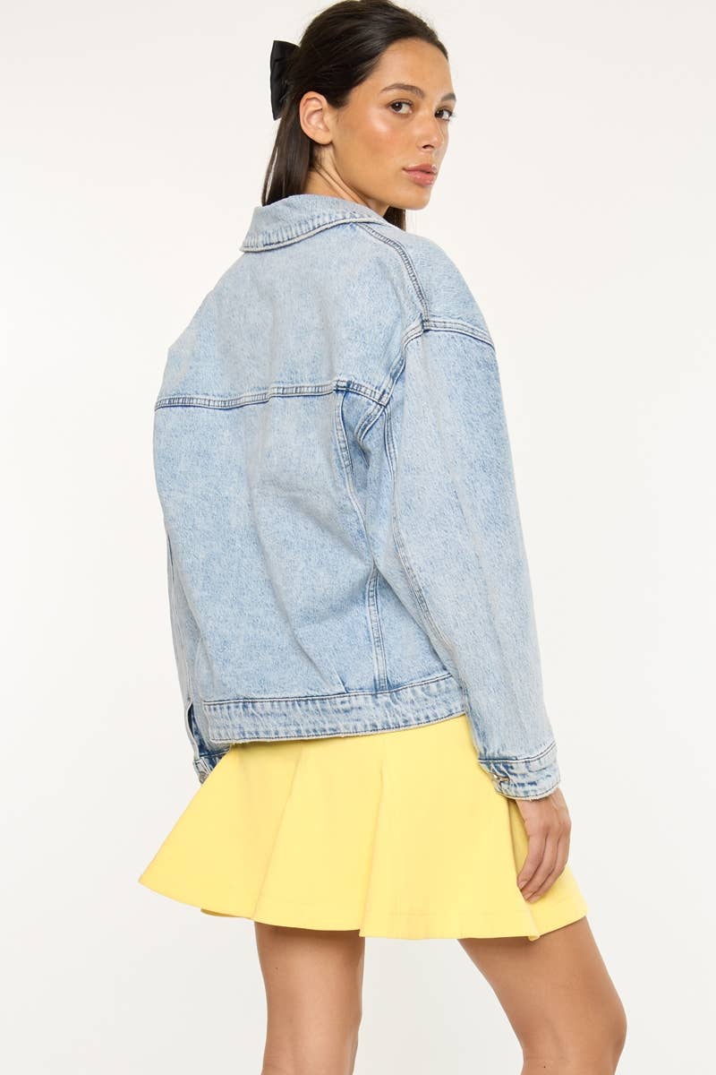 LEGGERO GIACCA OVERSIZE CON SPALLE CADENTI-KC2167L in vendita all'ingrosso su Faire5