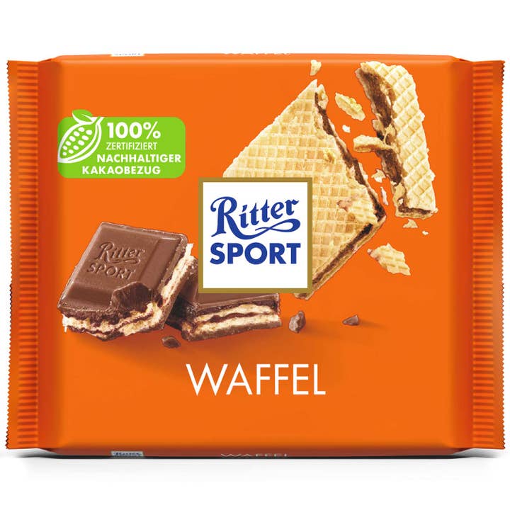 Global Bite Co - Wholesale Chocolate Bar - Ritter Sport Waffel 100g (Germany)