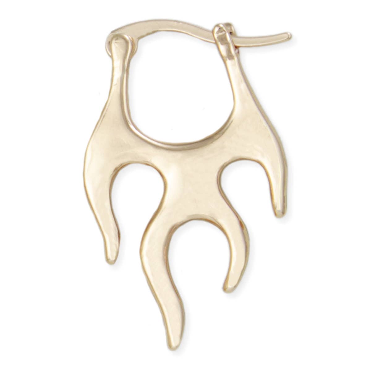 ZAD – Brincos de argola por atacado – Brincos de Argola com Chamas Douradas Hot Rod1