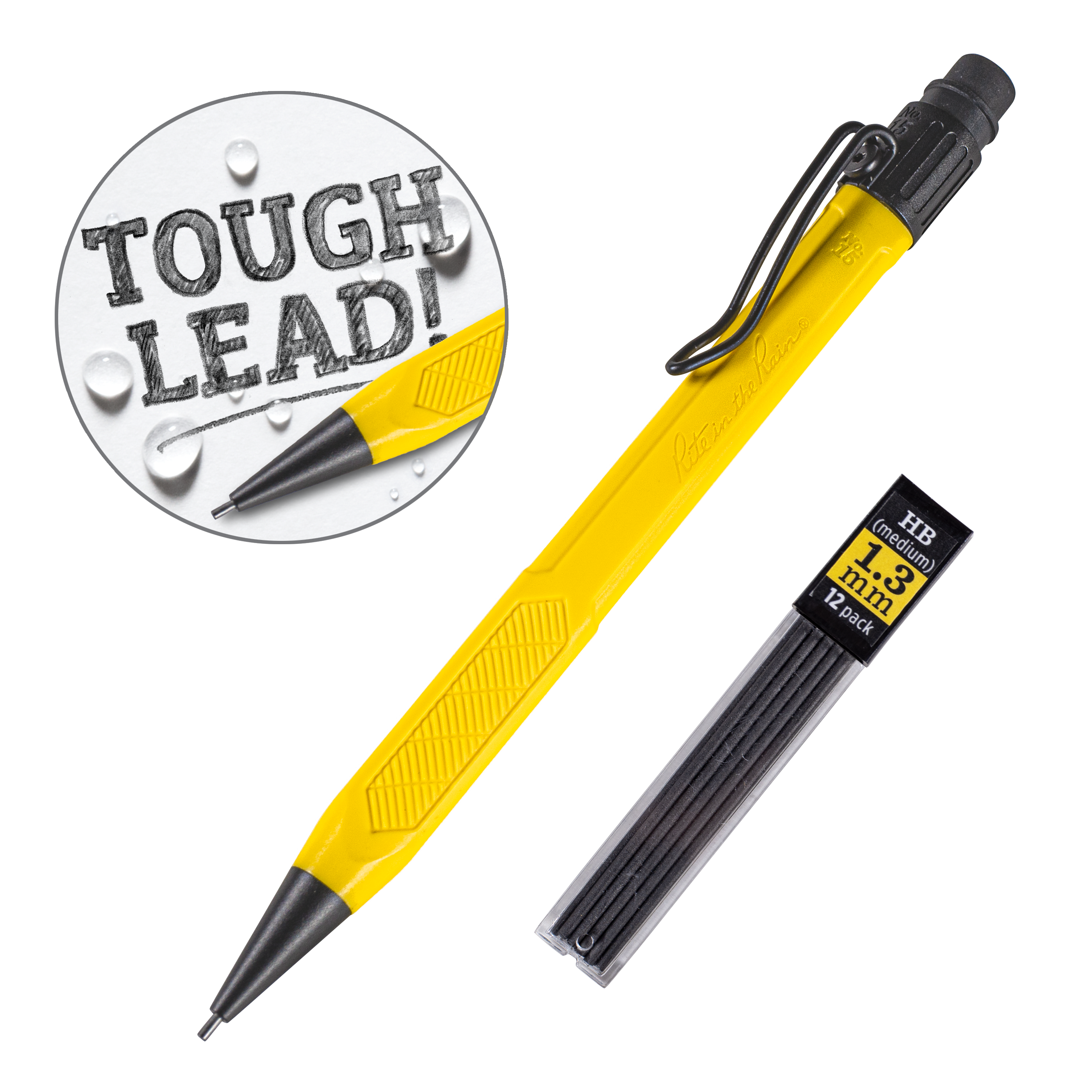 Rite in the Rain - Wholesale Potlood - Rite in the Rain Werkklare Potlood 1,3 mm met Navulling, Zwart6