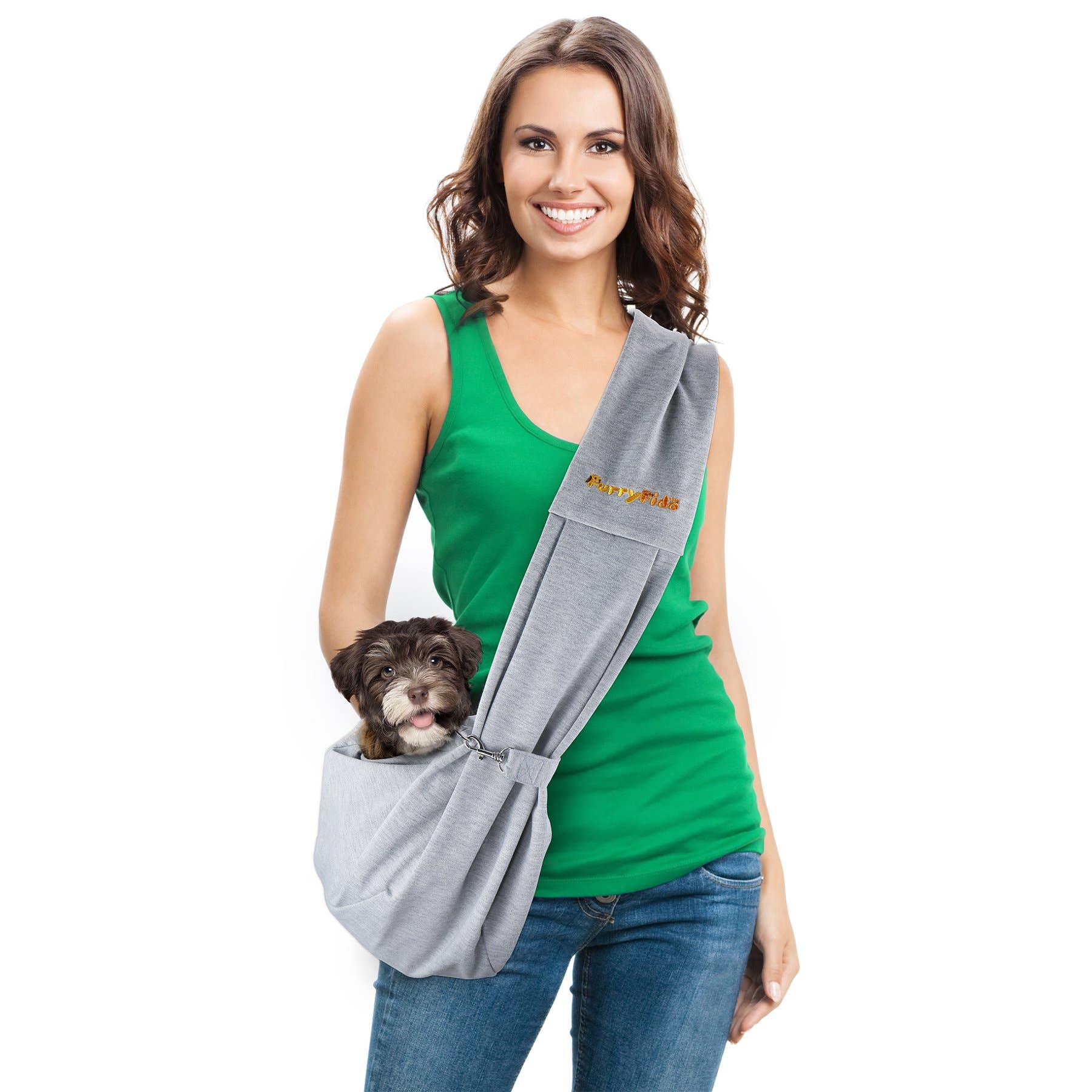 Furry Fido Pet Supplies - Wholesale Pet Carrier - Cat/Dog - Furry Fido Classic Pet Sling - Grey1