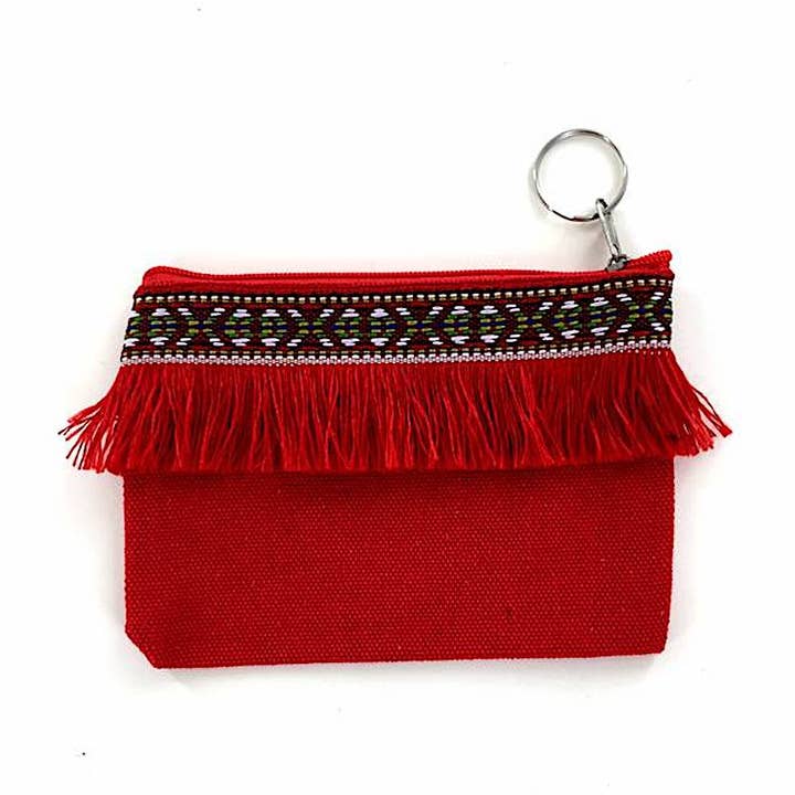 Fringe Pattern Coin Pouch for wholesale by Atlas Fashion