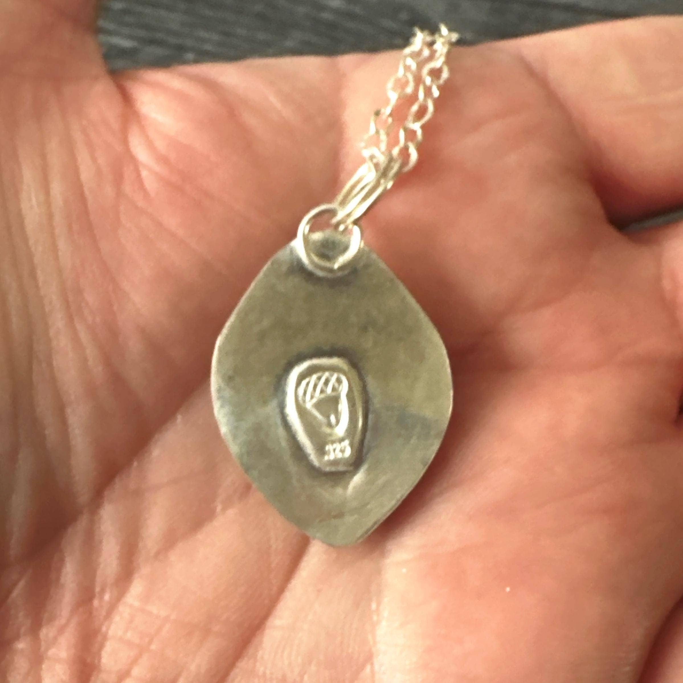 oaktownwendy - Wholesale Pendant/Charm Necklace - Spiny Oyster & Turquoise Sacred Heart Sterling Necklace4