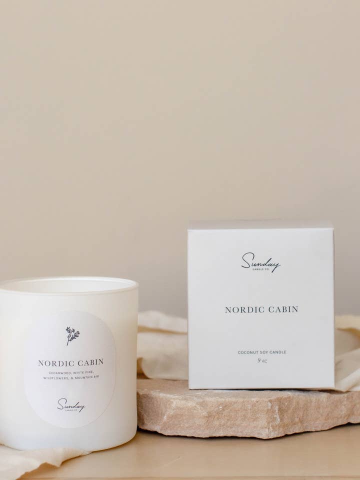 Nordic Cabin for wholesale by Sunday Candle Co