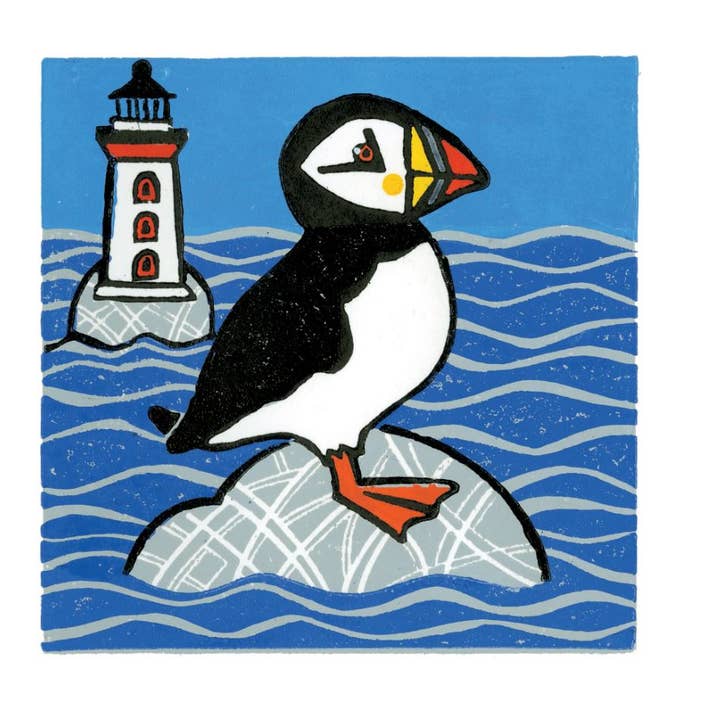 Papegaaiduiker-wenskaart voor wholesale door Emma Ball Ltd