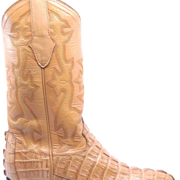 Bottes de cowboy en véritable queue de caïman pour la vente par Max Leather Inc.