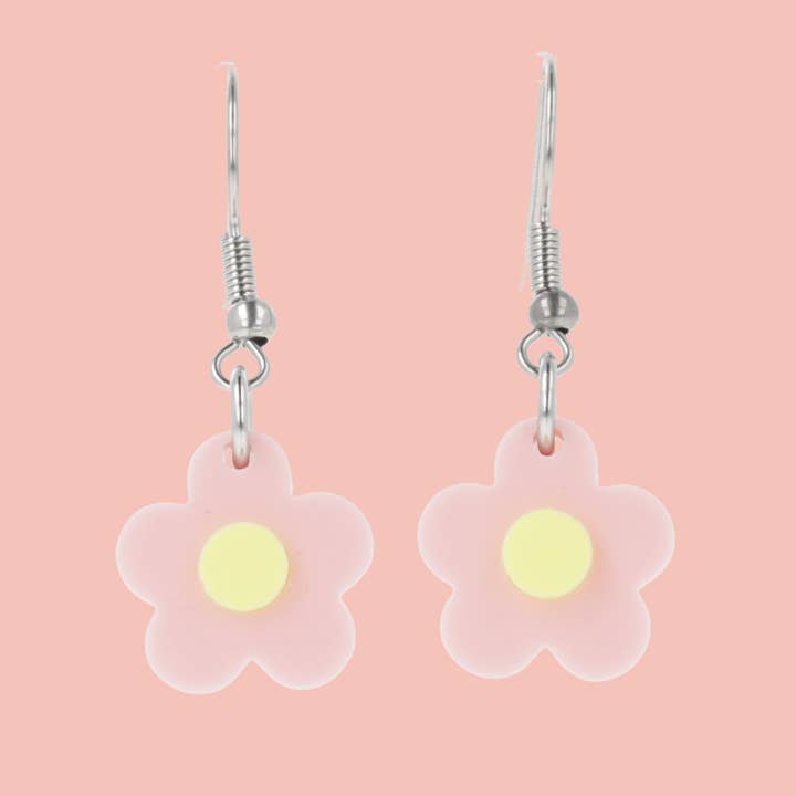 Blooming Botanicals Flower Earrings (Pink) for wholesale by Sour Cherry