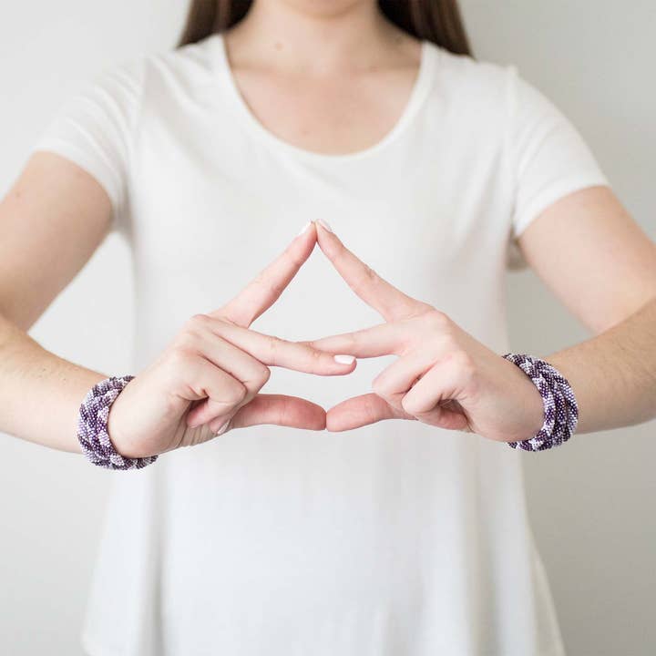 Aid Through Trade – Großhandel Schmucksets – Roll-On® -Armband Sorority 3er-Set - Tri Sigma