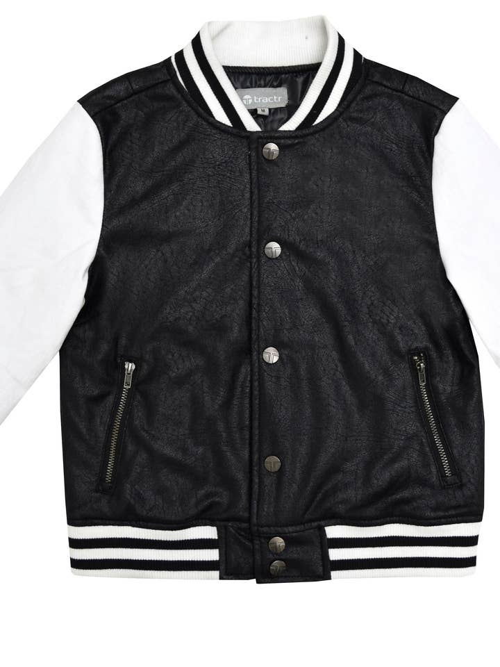 KIDS-KNITRENDE BELAGT RUSKIND TWILL JAKKE/65819-EAYB for engroshandel hos Tractr Jeans